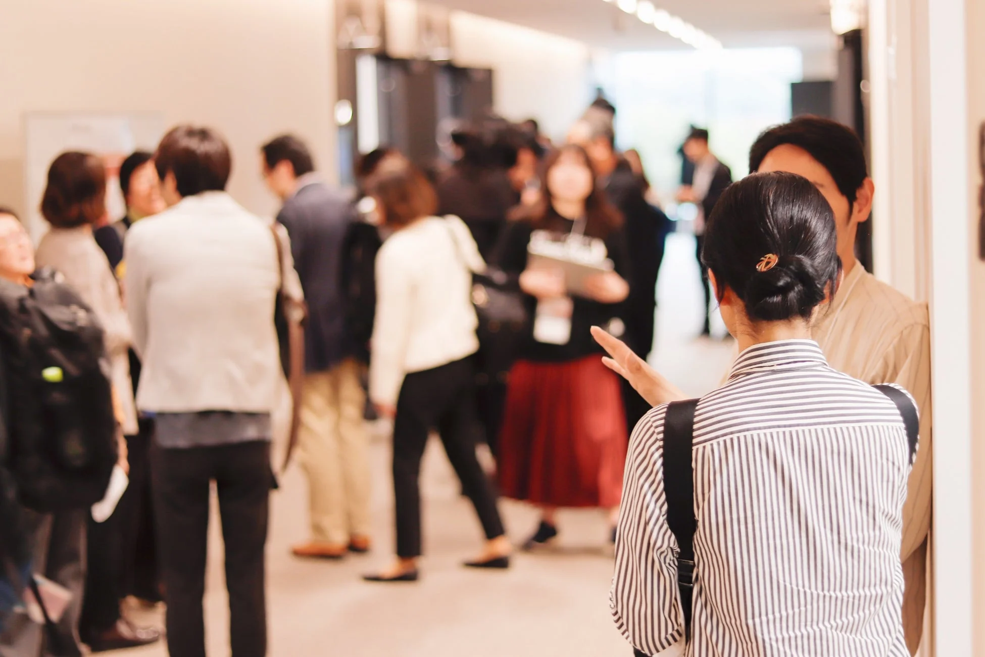 会場での交流の様子1