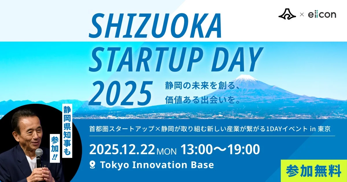 SHIZUOKA STARTUP DAY 2025のメインビジュアル