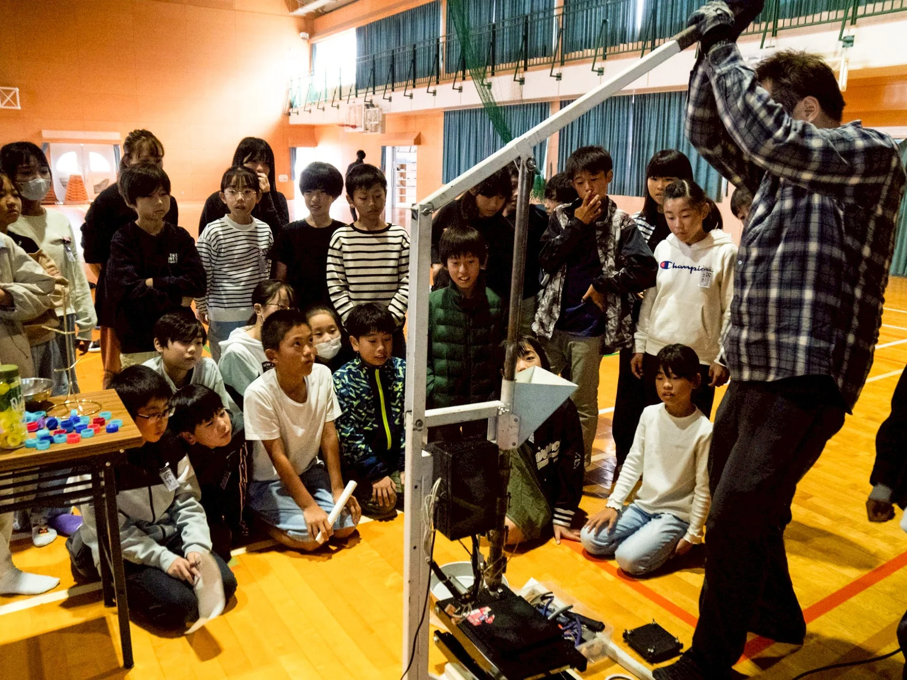 デジタル波絵馬のワークショップの様子