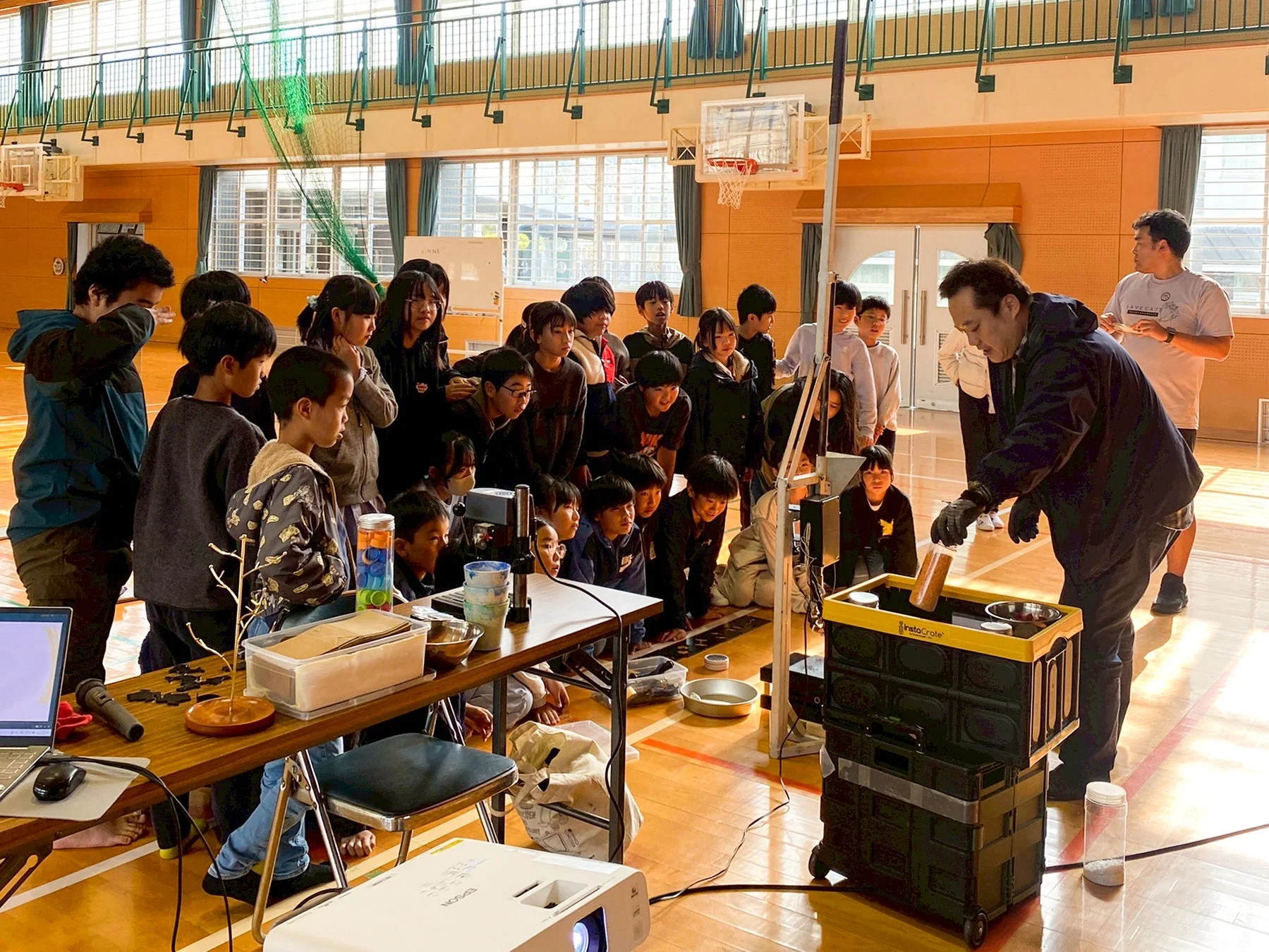 アップサイクル授業の様子