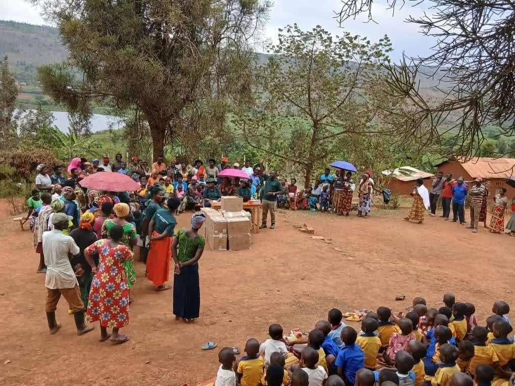 物資配布の様子