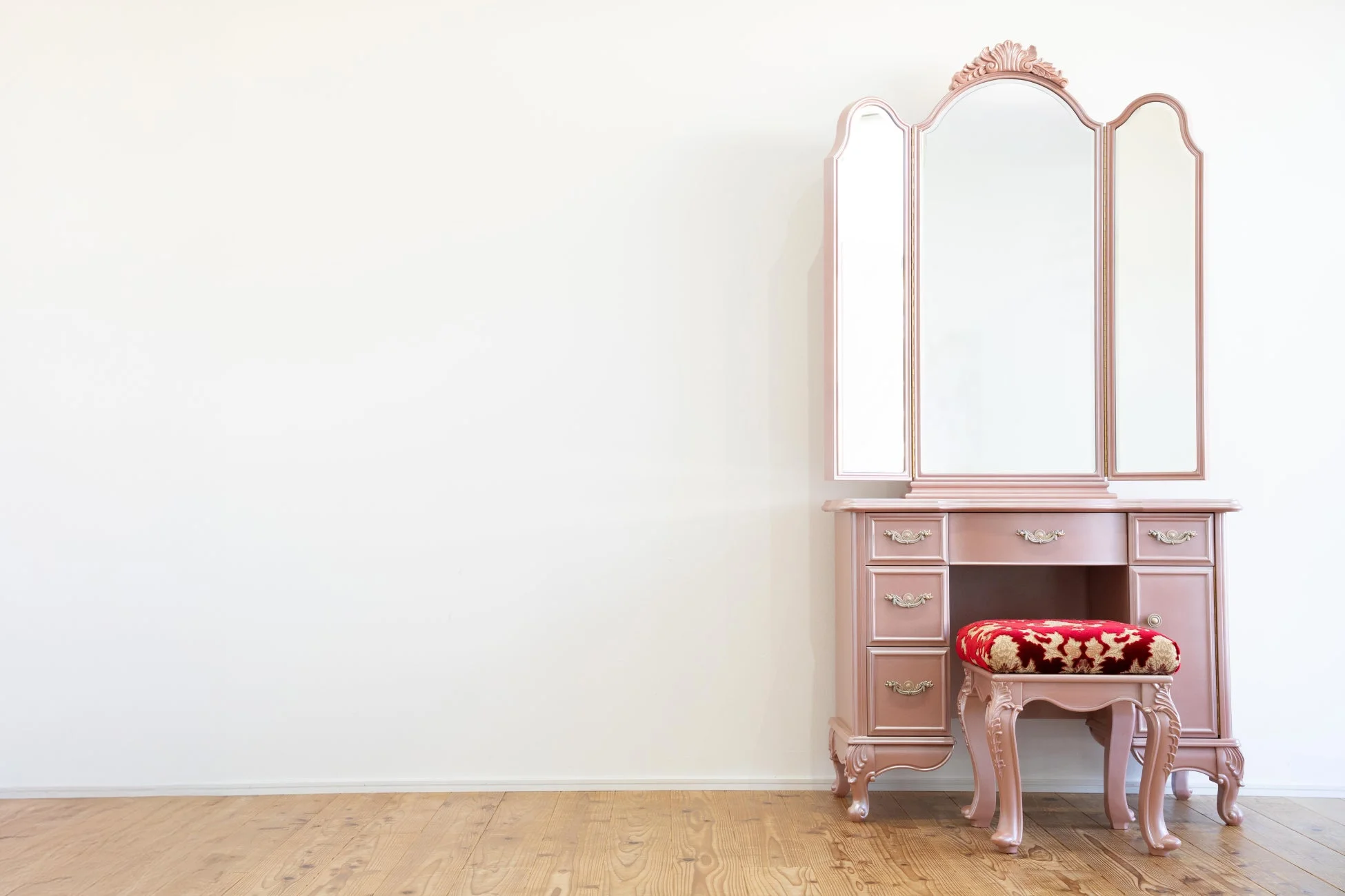 アンティーク調三面鏡ドレッサー