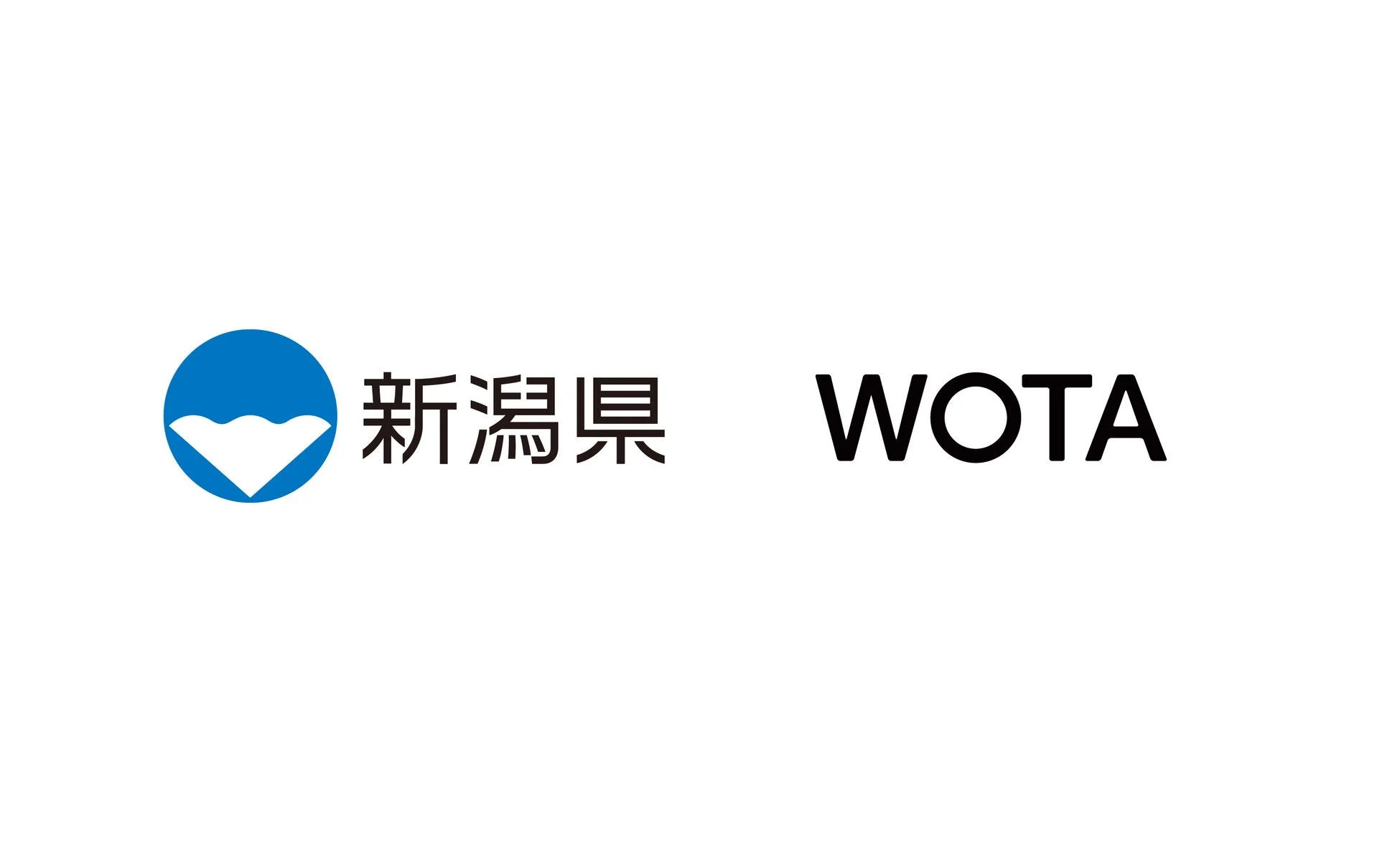 新潟県とWOTAのロゴ