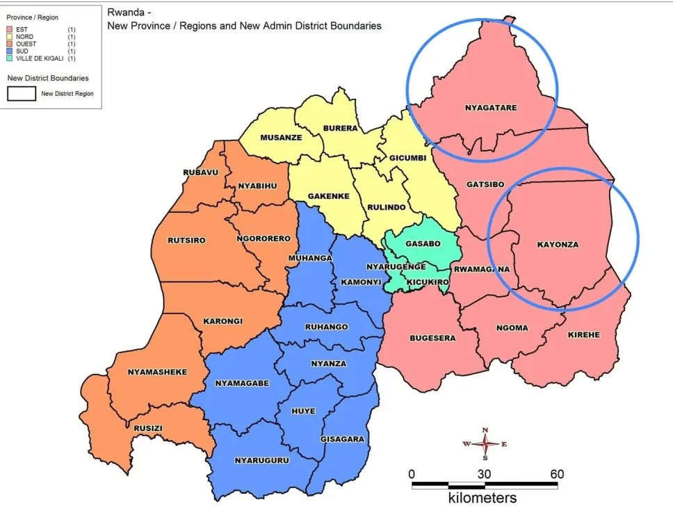ルワンダの地図