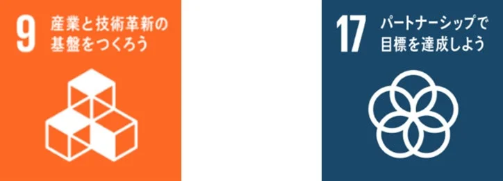SDGs目標9と17のアイコン
