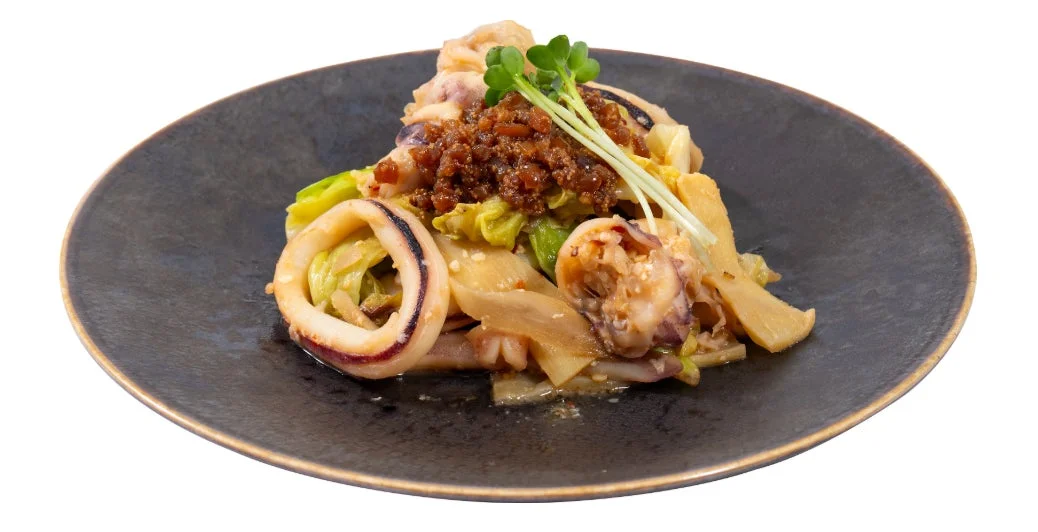 イカの味噌麹炒め