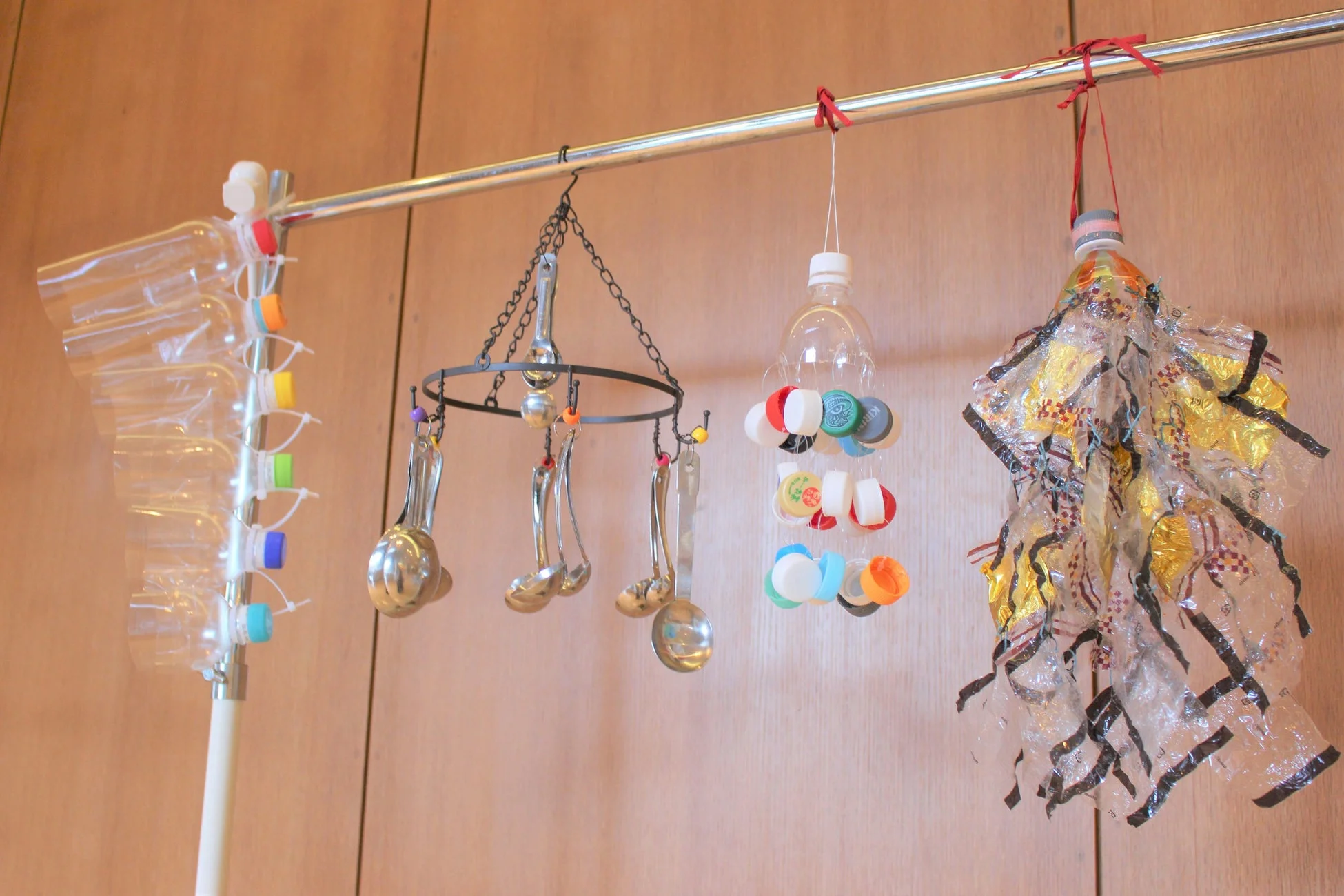 手作り楽器の展示