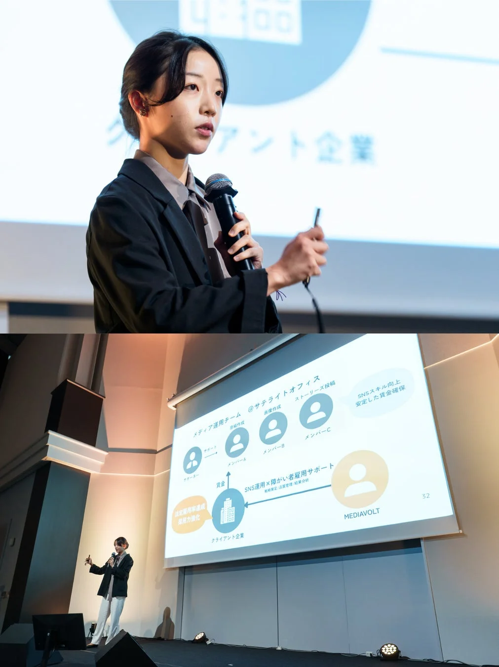 審査員賞を受賞した谷口佳穂さんのピッチ