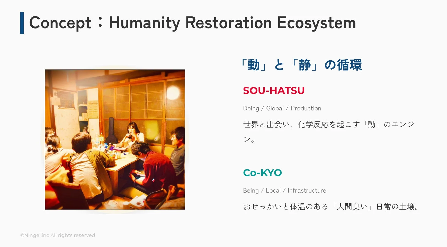 SOU-HATSUとCo-KYOのコンセプト