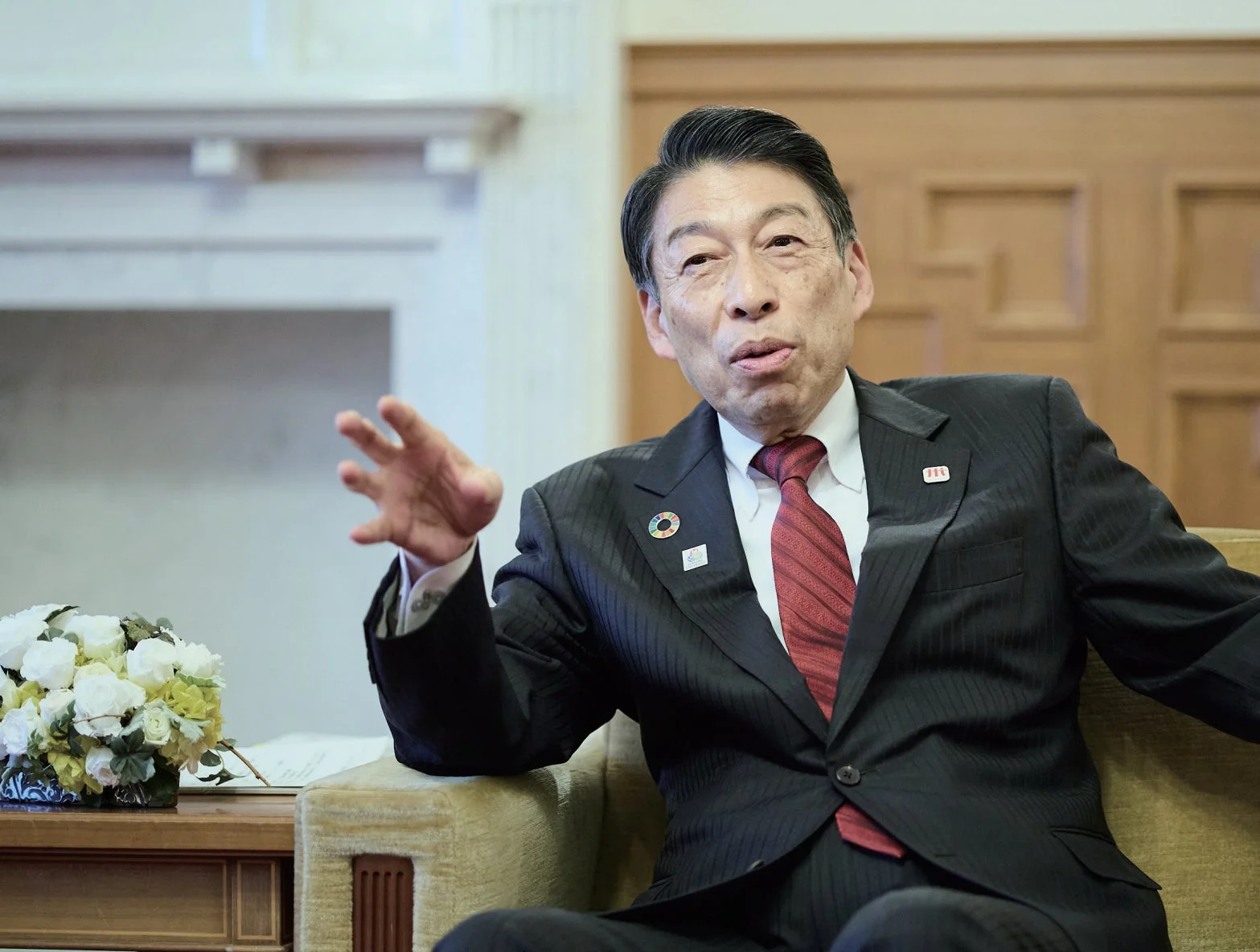 服部誠太郎知事のインタビュー