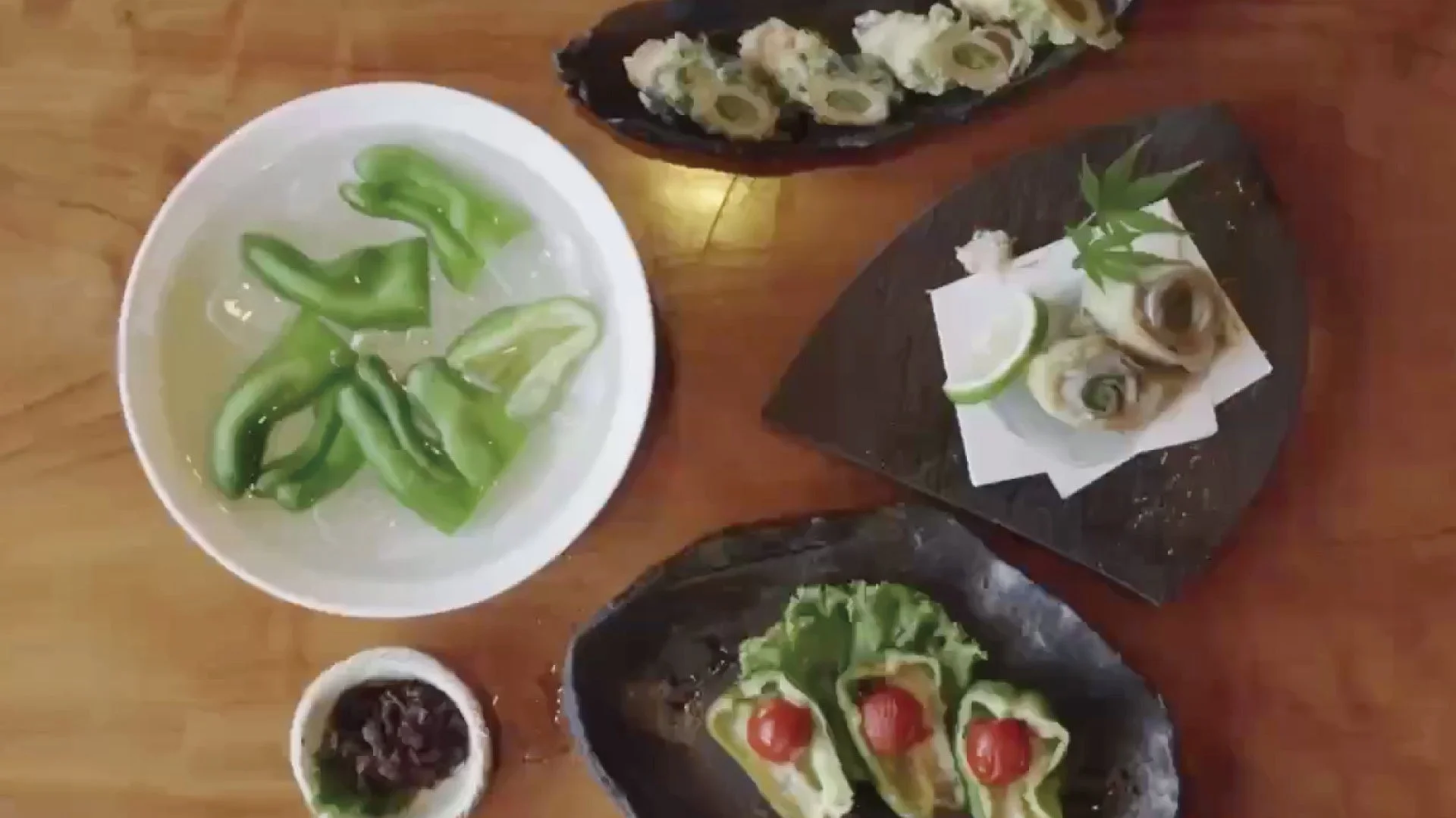 ピーマン料理の盛り合わせ