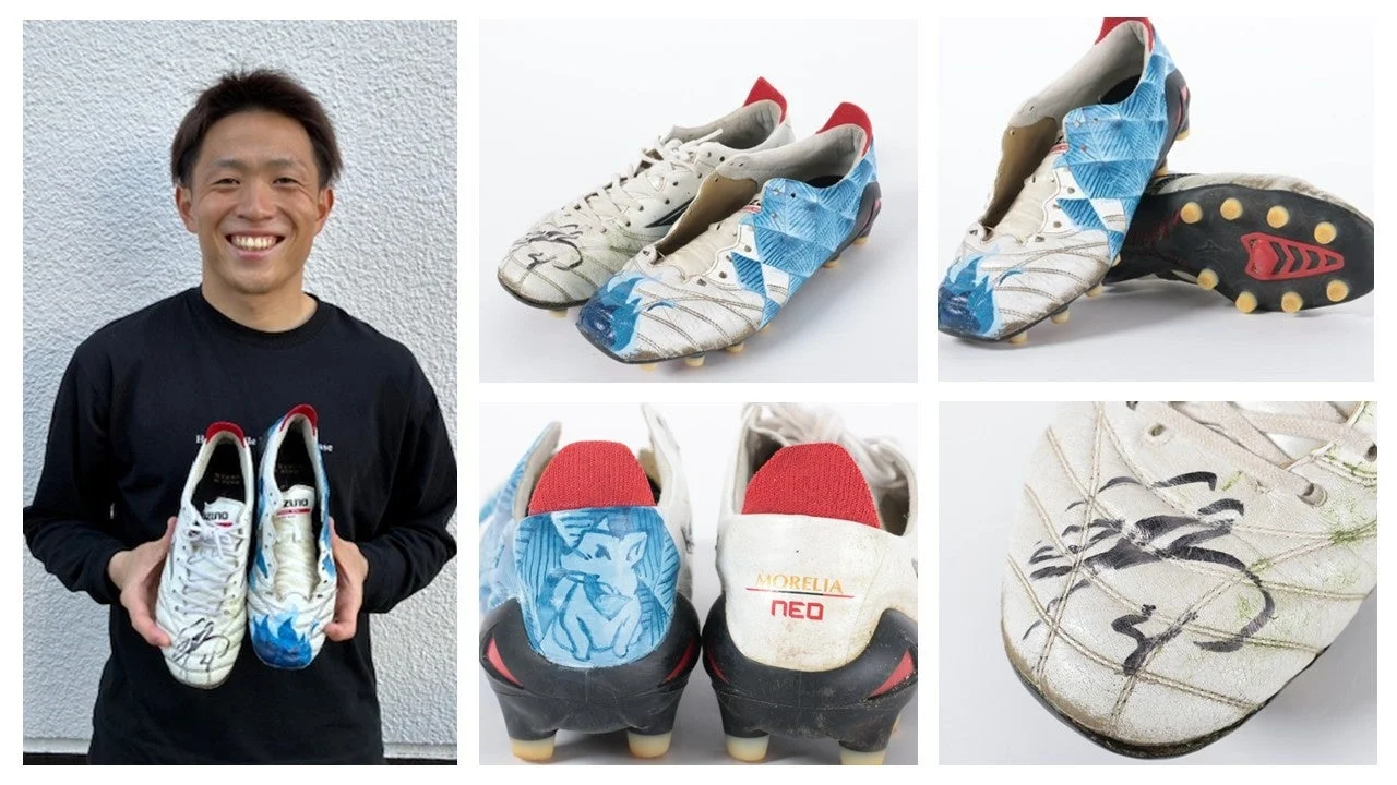 カスタムデザインされたミズノのサッカースパイク