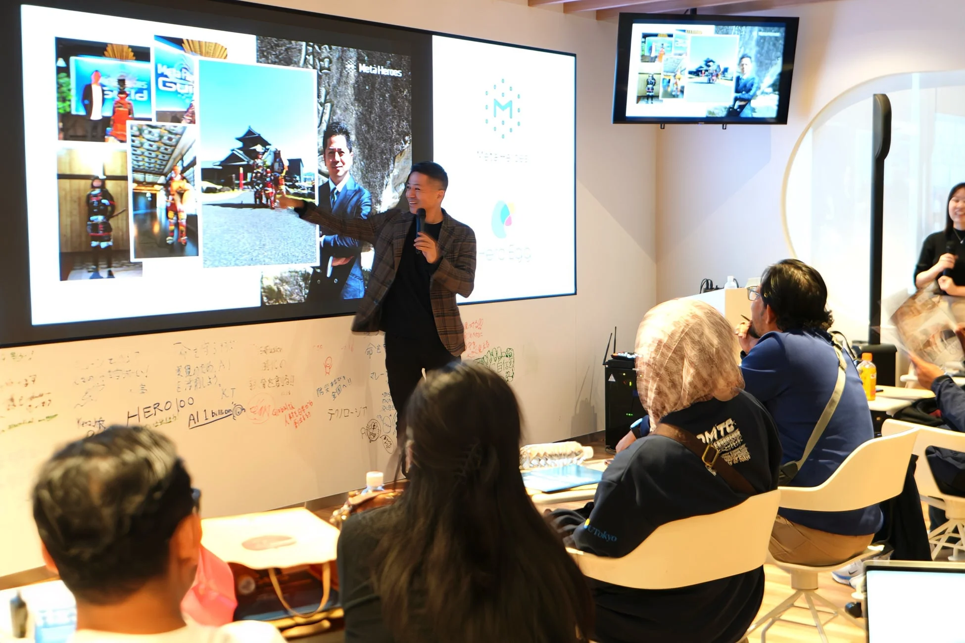 株式会社Meta Heroesの会社概要説明の様子