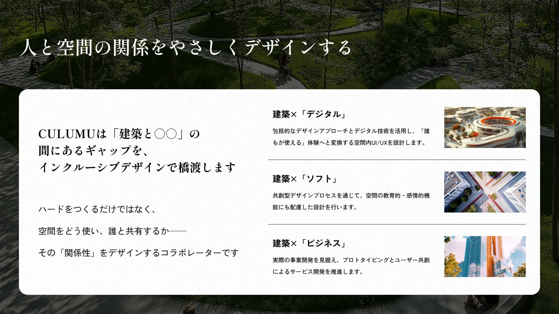 建築領域について