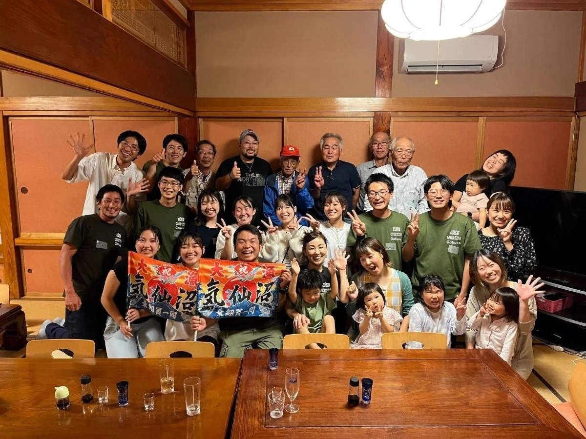 和室での記念撮影