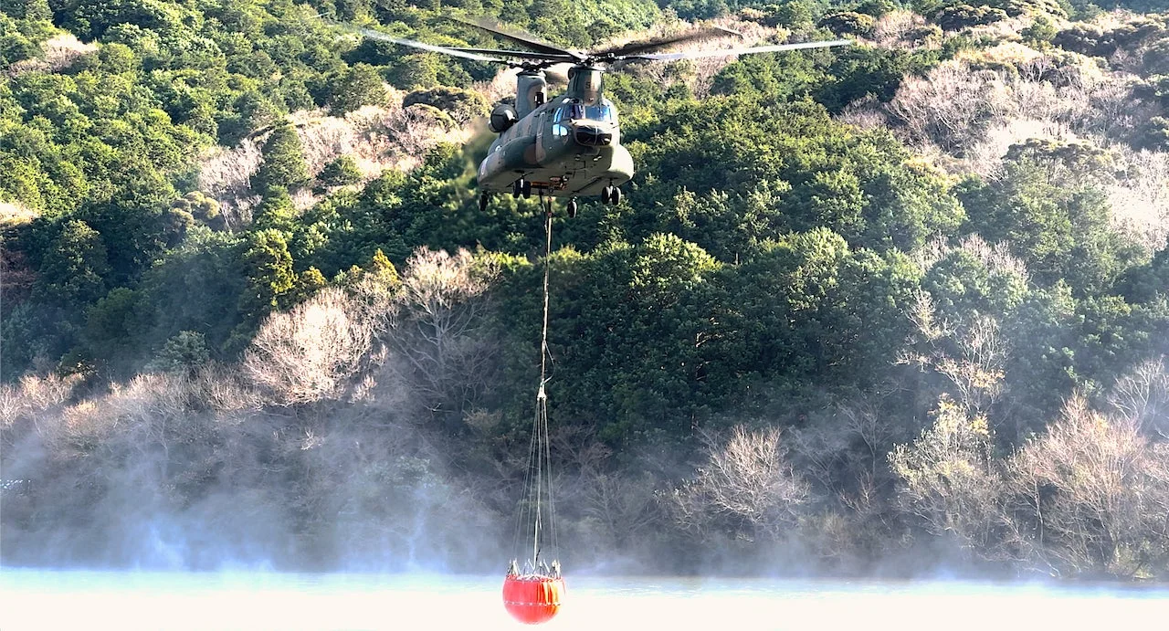 ヘリコプターの空中消火