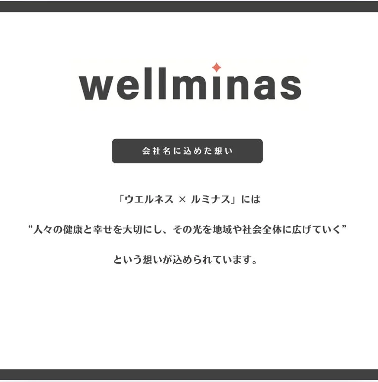 Wellminasのロゴと想い