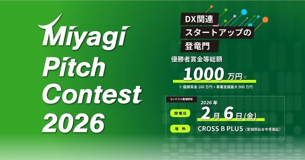 Miyagi Pitch Contest 2026の告知