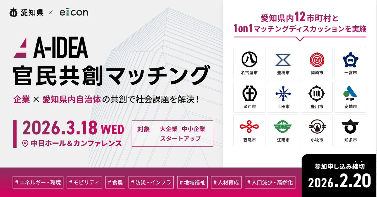 A-IDEA 官民共創マッチングの告知ポスター