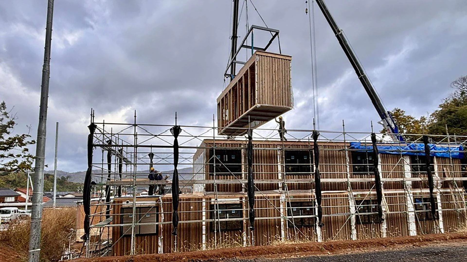 建設現場、モジュール建築
