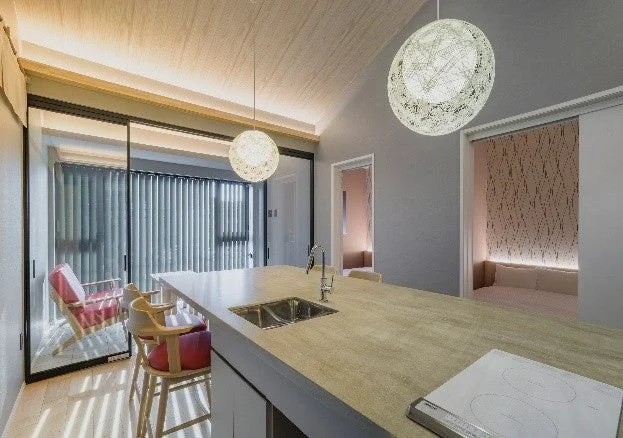 LDKと寝室を兼ねた部屋