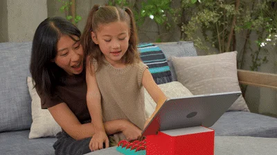 親子でタブレット学習