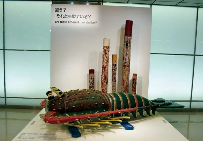 国立民族学博物館の棺桶展示