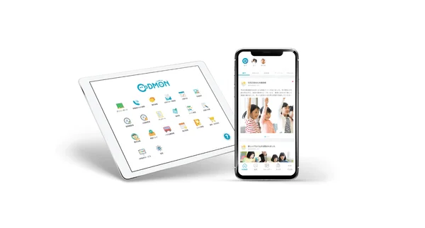 CoDMONのタブレットとスマートフォンアプリの画面