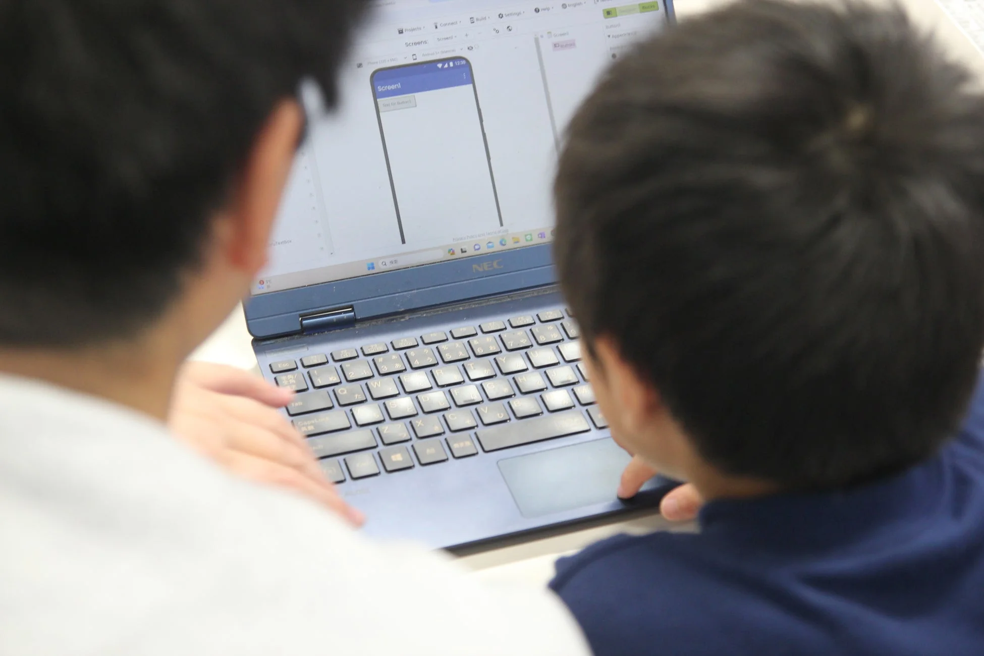 プログラミング学習の様子