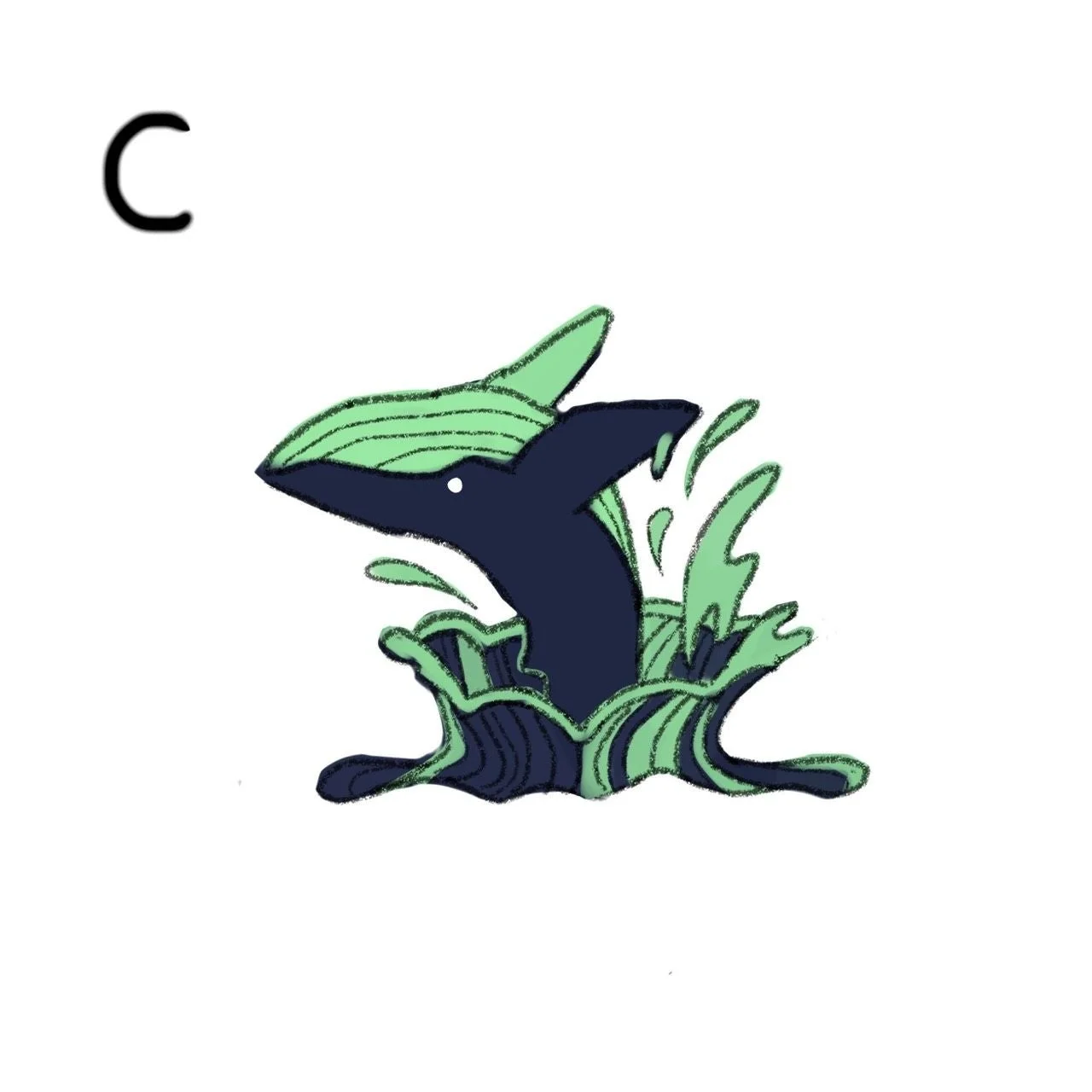 クジラのデザイン案C