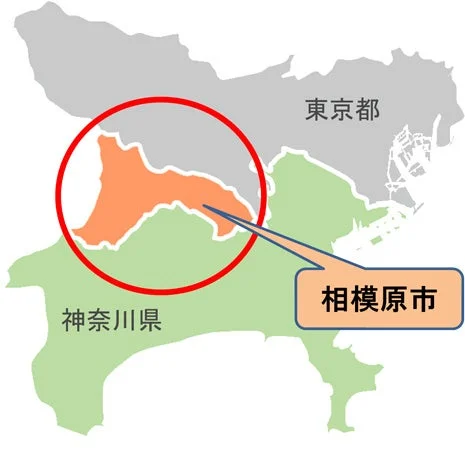 相模原市の地図