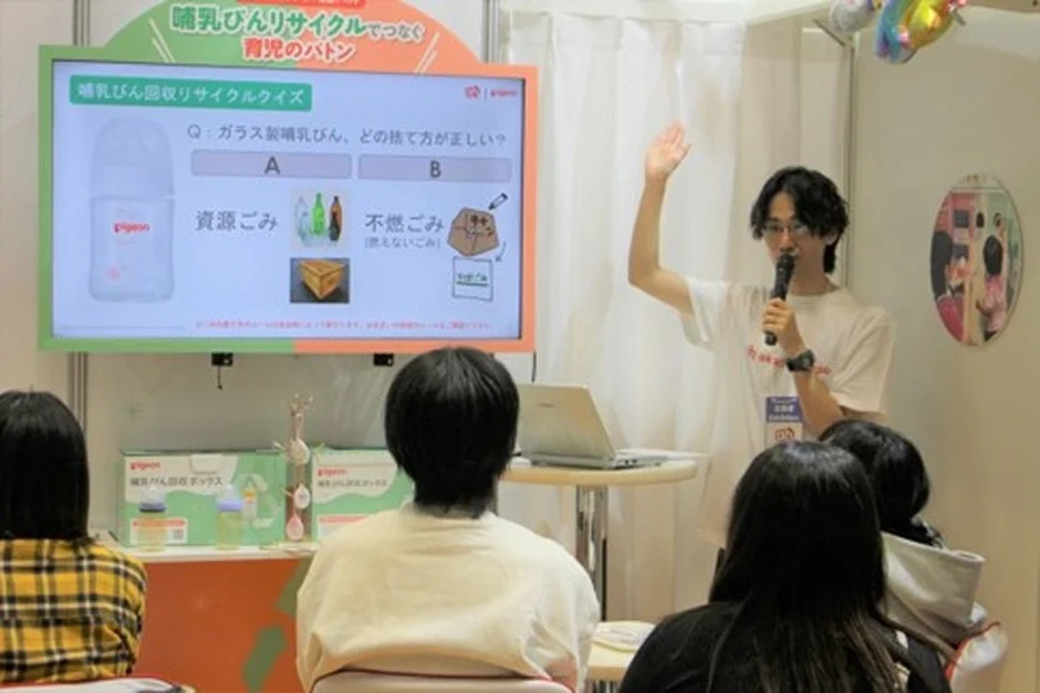 リサイクルクイズとイベント風景