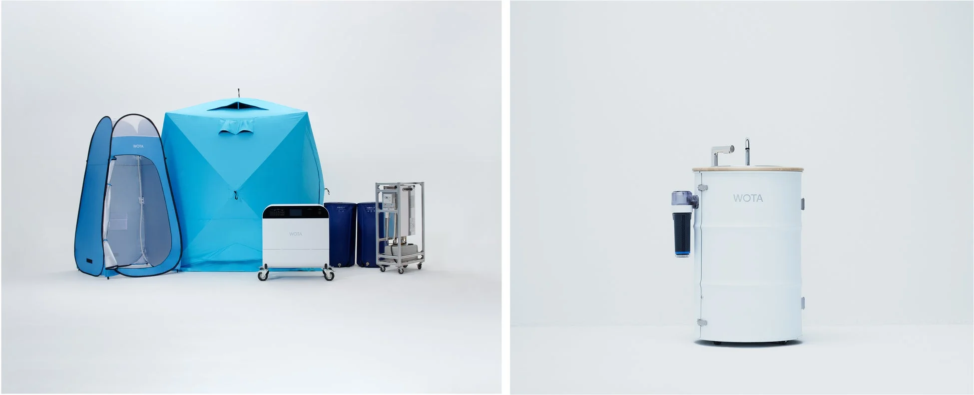 WOTAのポータブルシャワーや水処理システム