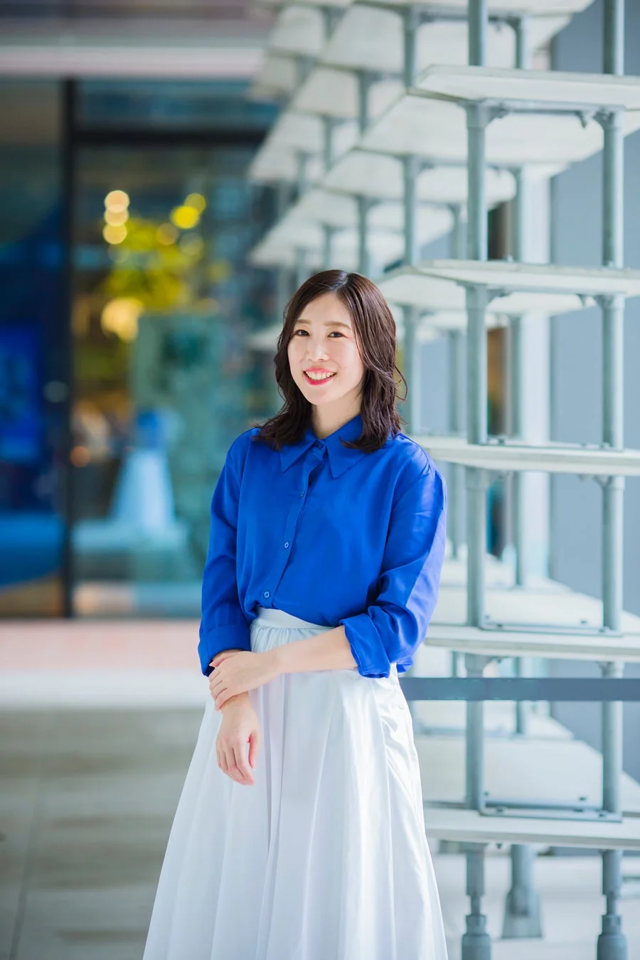 笑顔の女性のポートレート