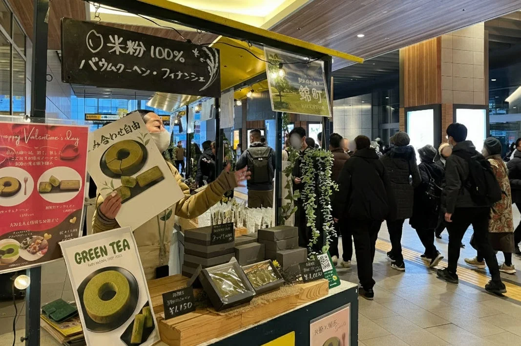 バウムクーヘン、フィナンシェ販売ブース