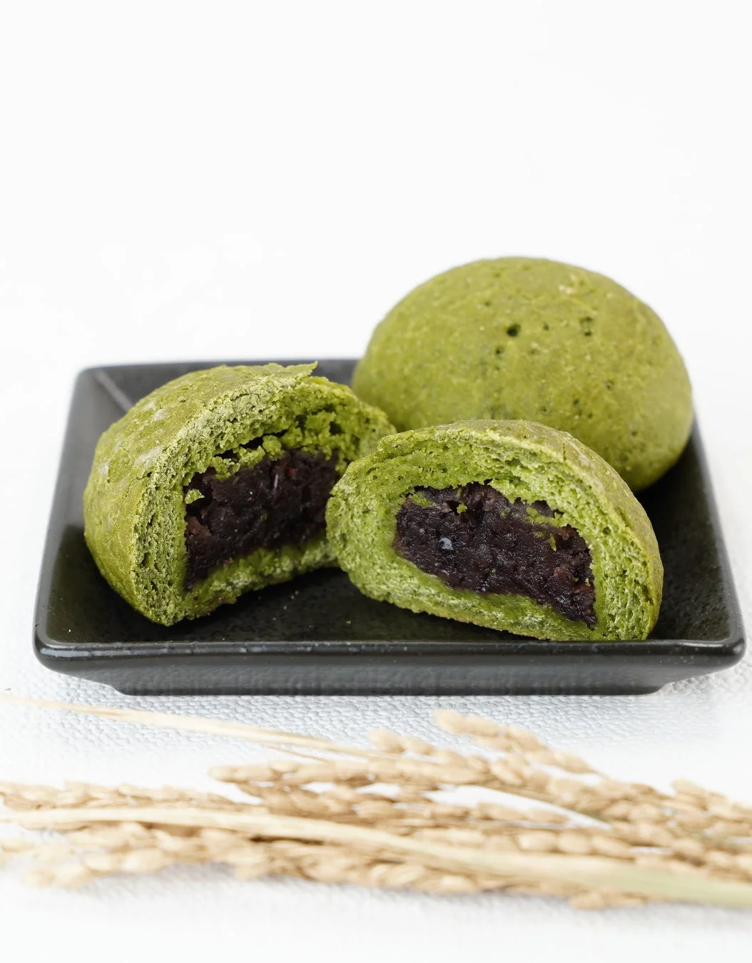 米粉と緑茶のあんぱん