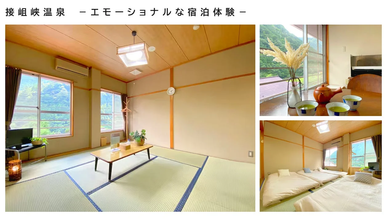 接岨峡温泉の和室の宿泊施設