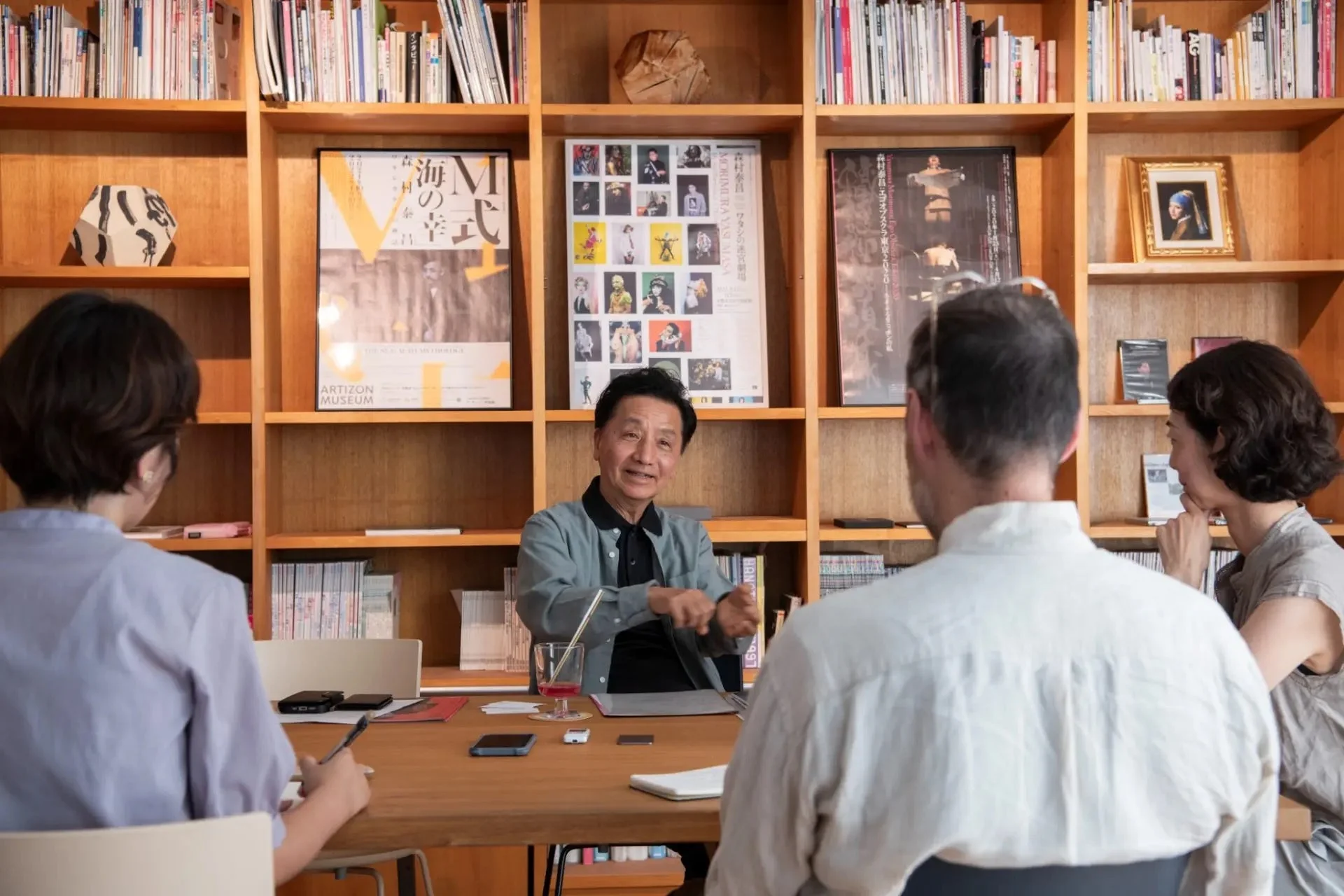森村泰昌氏インタビュー風景