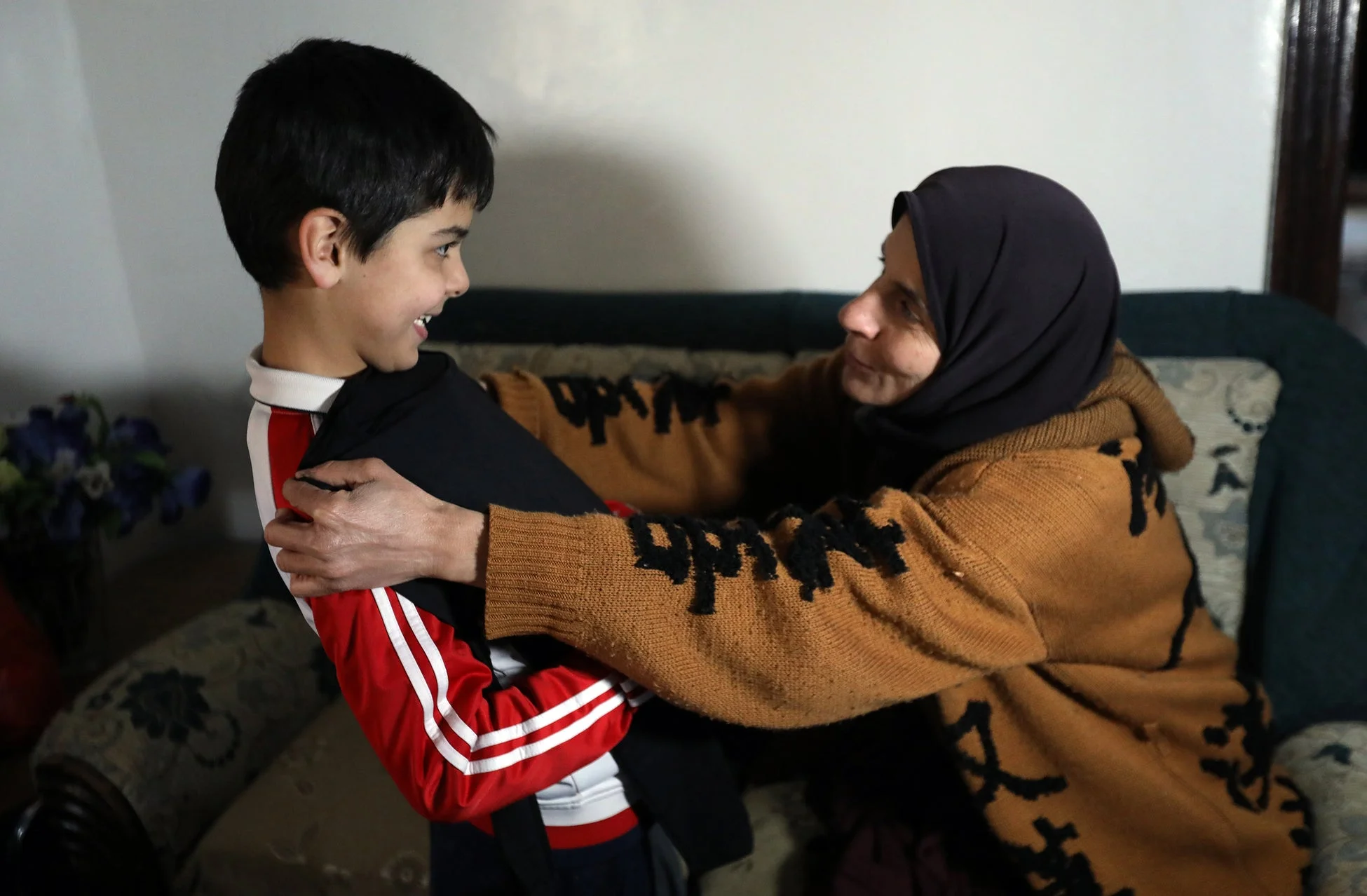 家族の温かい抱擁