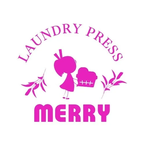 洗濯かごを持った女の子のイラストが特徴的な株式会社C&Lのロゴマーク