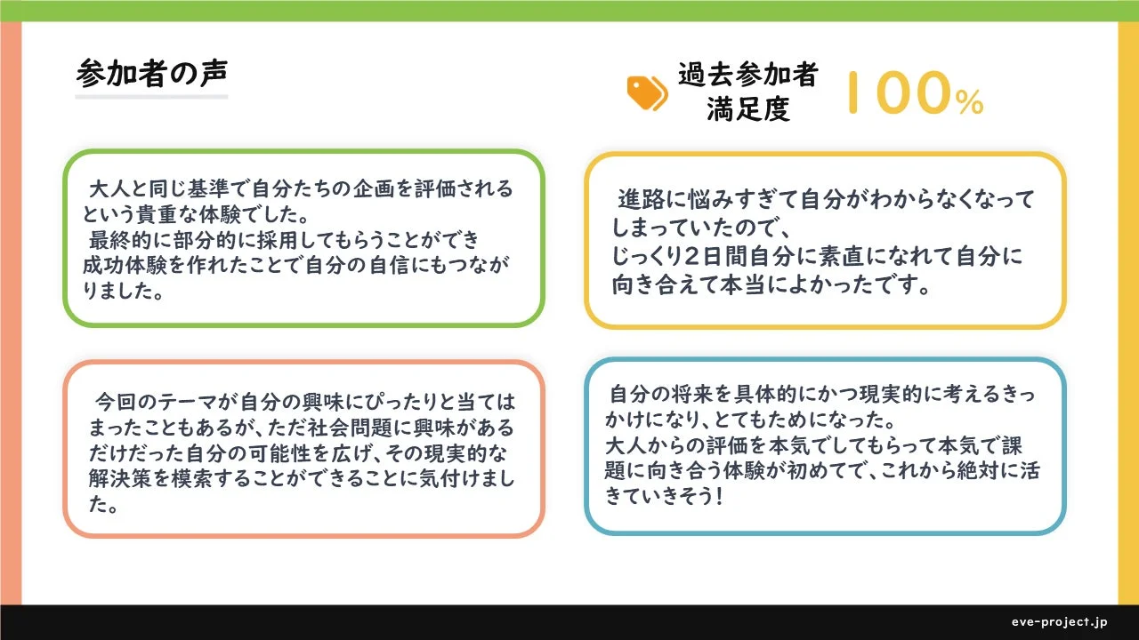 参加者の声