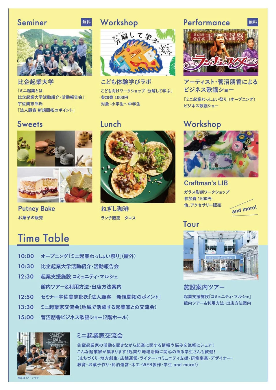 mini起業FESタイムテーブル