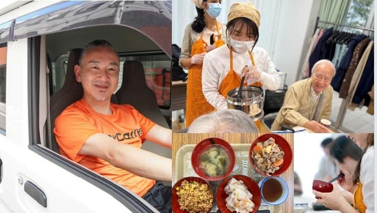 食事配膳、高齢者支援