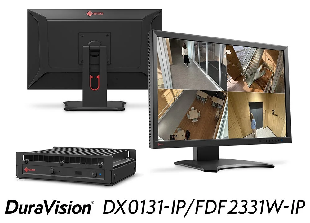 EIZO DuraVision IPモニターとIPデコーディングボックス