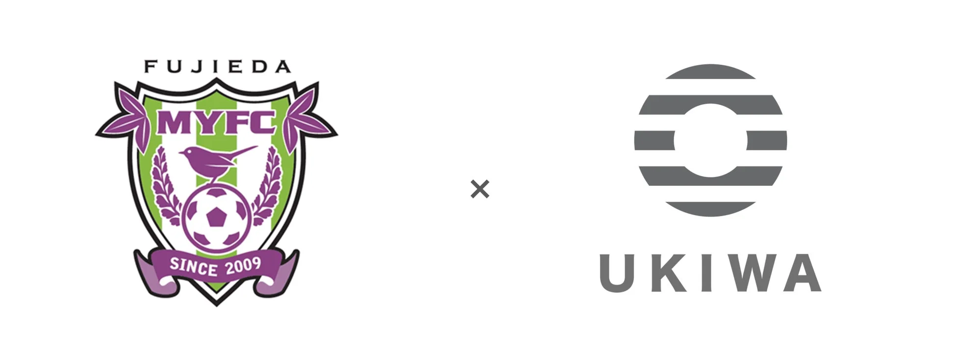 藤枝MYFCとUKIWAのロゴ