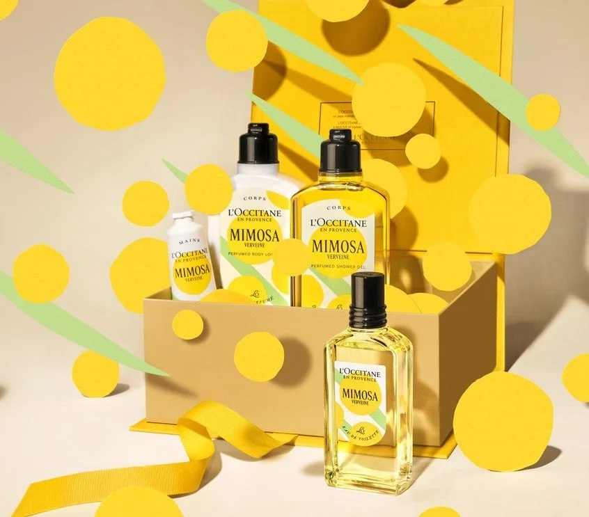 ロクシタン ミモザシリーズの製品群