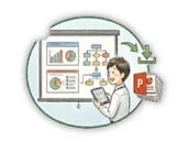 説明資料作成の様子