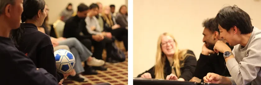 WRAP UPでのコメント共有とレビューセッションの様子