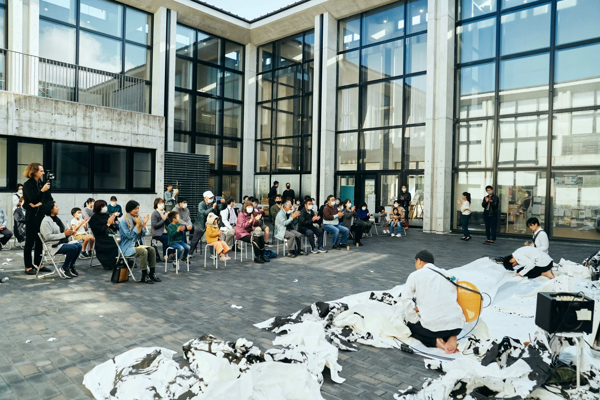 きらりでのアートパフォーマンス