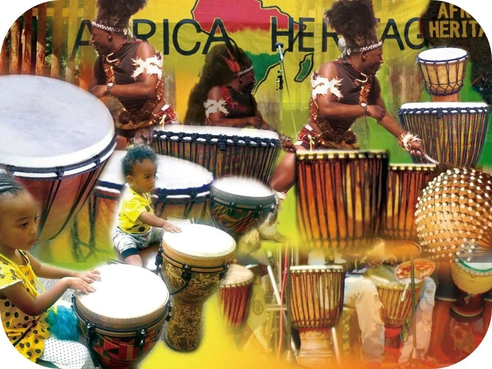 アフリカンドラムコラージュ